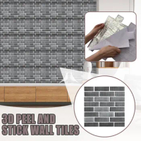3d Peel Stick Wall Tiles Crystal Tile Stickers Diy Waterproof Self Adhesive Wall Stickers Handicraft Ornament Home Accessories