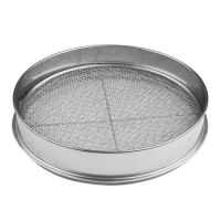 Soil Sieve Durable Stainless Steel Garden Potting Bonsai Compost Soil Strainer System with 5 Interchangeable Filters