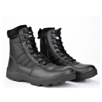 【May Shop】高筒戰術靴 軍迷作訓靴男軍訓鞋 戰鬥靴