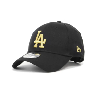 【NEW ERA】棒球帽 Essential MLB 黑金 940帽型 可調帽圍 洛杉磯道奇 LAD 老帽 帽子(NE12847820)