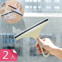 【Dagebeno荷生活】輕巧版可吊掛刮水刀 玻璃刮刀 流理台洗手台清潔刮片(2入)