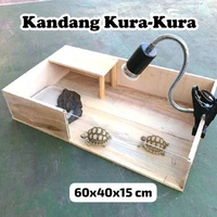 Kandang Kura kura darat, Torto table SULCATA, 60x40x15 cm, TANPA LAMPU, ter murah