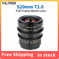 Viltrox S20mm T2.0 Full-Frame Movie Camera Lens Wide Angle Lens for Camera Sony E mount Lens A9 A7M3 A7RIV A7III A7S A6500