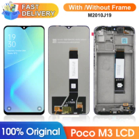 6.53" Poco M3 Screen Replacement, for Xiaomi Poco M3 Lcd Display Digital Touch Screen with Frame for Xiaomi Redmi 9T M2010J19SG