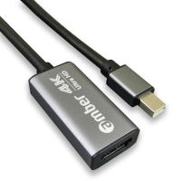 【AMBER】mini DisplayPort轉HDMI 2.0 Premium 4K@60Hz轉接器(Active 主動式鋁合金轉接器-Thunderbolt)