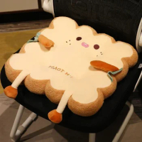 Memory Foam Sliced Bread Food Pillow Stuffed Sofa Chair Decor Seat Cushion Cute Student Chair Pad Simulation Bread Toast Cushion