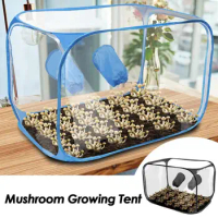 Mushroom Growing Bag Tent Foldable Fume Hood Propagation Stations Mushroom Grow Kit Air Box Household Gardening Supplies