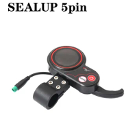 Electric Scooter SEALUP 5-Pin Multifunctional Throttle Switch with Three Speed Shift, Power Display and Total Mileage LCD Meter