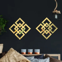 Wall Adhesive Wallpaper Acrylic Wood Wall Decoration Mirror Stickers with Adhesive Adhesive Home Deco