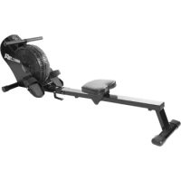 Stamina ATS Air Rower Machine with Smart Workout App - Foldable Rowing Machine with Dynamic Air Resistance