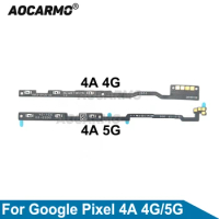 Aocarmo Repair Replacement Part For Google Pixel 4a 4G/5G Power On Off Volume Buttons Flex Cable