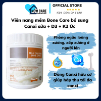 Viên nang mềm Bone Care bổ sung Canxi sữa + D3 + K2 Úc