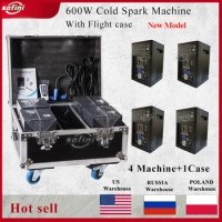 Cold Spark Machine 600W for Wedding Occasion Fireworks 750w Cold Spark Machine Ti Powder Stage Dmx Remote Contr dj Flightcase