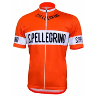 2018 S.PELLEGRINO Retro Classical Men's Only Cycling Jersey Short Sleeve Bicycle Clothing Quick-Dry Riding Bike Ropa Ciclismo