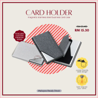 COD [Free Name] Custom Laser Engrave Personalized PU Stainless Steel Business Debit Card Holders Nam
