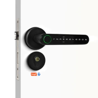 RFID Card Smart Lever handle door lock Smart Lock Keyless Entry Biometric Digital Smart Electronic Door Lock