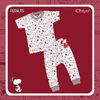 CHIYO Bamboo Print Setelan Baju Pendek & Celana Panjang Bayi Size S M L / Motif Justice League / Sno