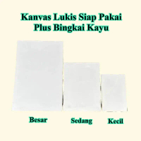Kanvas Lukis Murah Siap Pakai Berbagai Ukuran | Canvas Spanram Kayu 20x30 30x40 40x60 | Alat Lukis K