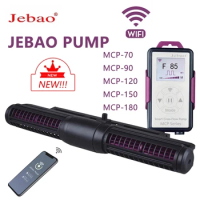Jebao-bomba de fluxo cruzado mcp 70, 90, 120, 150, display com controle por wi-fi, ciclo silencioso, cristal líquido