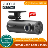 70mai Smart Dash Cam 3 M200 Voice Control 1080P 130FOV Wifi 70mai Car DVR Car Recorder Auto Recorder Wifi Parking Monitori