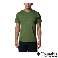 Columbia哥倫比亞 男款-鈦Cirque River 酷涼快排短袖上衣-綠色 UAE58490GR/IS