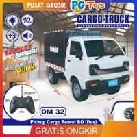 PGTOYS Mainan Remote Control Mobil Pick Up L300 Cargo Truck Miniatur BO Musik Telolet dan Lampu LED 