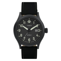 【TIMEX】天美時 遠征系列 40毫米環保再生錶帶 戶外手錶 黑 TXTW2W56800