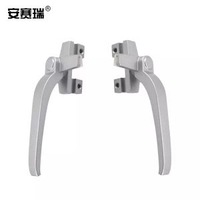 灰色左邊七字窗掣 鋁窗執手 刁絡把手 窗戶左手開關 耐磨灰色手柄 窗掣配件  窗戶把手左開款式 傳動桿窗鎖 五金更換件 鋁窗/窗戶配件 左執手311101