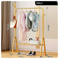 晾衣架【100cm樹杈-榮耀金-置物網】