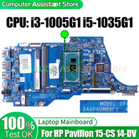 For HP Pavilion 15-CS 14-DV Laptop Mainboard DA0PADMB8F1 L70914-601i3-1005G1 i5-1035G1 Motherboard