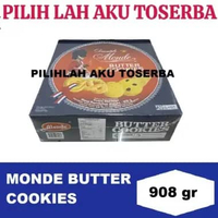 Biskuit Monde BUTTER COOKIES KALENG Besar 908 GR - ( HARGA 1 KALENG )