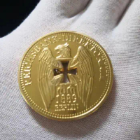 1889 Berlin German Reichsbank Direktorium Gold Hollow Cross Eagle Coins W/ Acrylic Case