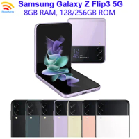 Samsung Galaxy Z Flip3 Z Flip 3 5G 6.7" 8GB 128/256GB NFC Snapdragon Original Unlocked Foldable 95% New Android Cell Phone