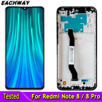 For Xiaomi Redmi Note 8 Pro LCD note8 pro Display Touch Screen Replacement For Redmi Note 8 LCD With Frame M1908C3JH Digitizer