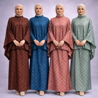 BAJU KURUNG BATWING 2TONE RAYA