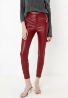 ZARA High-Waist Faux Leather Pants