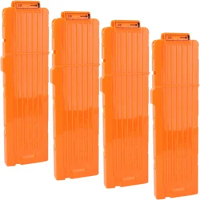 1/4pcs Soft Bullet Clips 18-Darts Quick Reload Clips Magazine Clips for Nerf Toy Dart Gun(Orange)