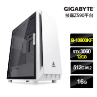 【NVIDIA】i9十核{荒谷遊俠}RTX3060獨顯水冷電玩機(i9-10900KF/技嘉Z590/16G/512G_SSD/RTX3060-12G)