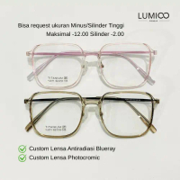 LUMIOO Kacamata Antiradiasi HP Komputer & Photocromic - Lensa Dipertipis Untuk Minus dan Silinder Ti