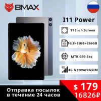 BMAX MaxPad i11 Power 16GB RAM 256GB ROM 11 inch 2K FullView Screen Octa Core MTK G99 Soc Android 13 Dual Wifi 4G Lte Tablet