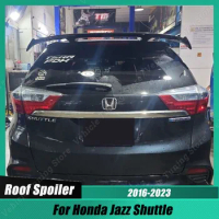 Gloss Black Rear Spoiler Lip For Honda Jazz Shuttle 2016-2023 Roof Spoiler Wing Body Kits Exterior Decoration Car Accessories