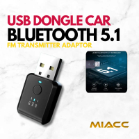 Kebidumei USB Dongle Car Bluetooth 5.1 FM Transmitter Adaptor - FM01 - Black