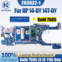 203032-1 For HP 14-DY 14T-DY Notebook Mainboard Gold 7505 i3-1125G4 i5-1135G7 M45749-601 Laptop Motherboard Full Tested