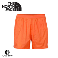 The North Face 男 FlashDry運動短褲《橘》3CE9/運動短褲/快乾短褲/慢跑褲(悠遊山水)