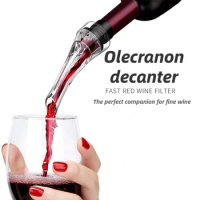 New Magic Wine Decanter Red Wine Aerating Pourer Spout Decanter Wine Aerator Quick Aerating Pouring Tool Pump Portable Filter