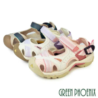 【GREEN PHOENIX】女 溯溪鞋 運動涼鞋 護趾涼鞋 戶外機能 防踢 吸震 沾黏式