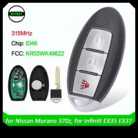 DIYKEY Smart Proximity Remote Key Fob 3 Buttons 315MHz ID46 for Nissan Murano 370z for Infiniti EX35 EX37 FX35 QX50 KR55WK49622