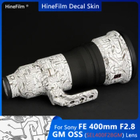 SEL400F28GM Lens Sticker FE400 F2.8 Lens Decal Skin for Sony FE 400mm f/2.8 GM OSS Lens Premium Skin Wrap Cover Film Sticker