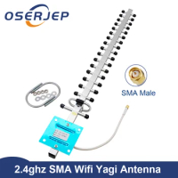 High Gain 24dbi Yagi Antenna 2.4ghz Outdoor Antenna 2300-2700MHz 3g 4g Lte SMA-Male External Antenna With 0.3M/1.5M/3M/5M Cable