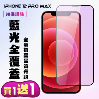【滿板藍光】IPhone 12 PRO MAX 保護貼 滿版黑框藍光手機保護貼